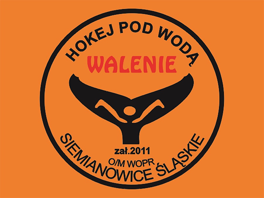 Hokej pod wodą Walenie Nowe logo